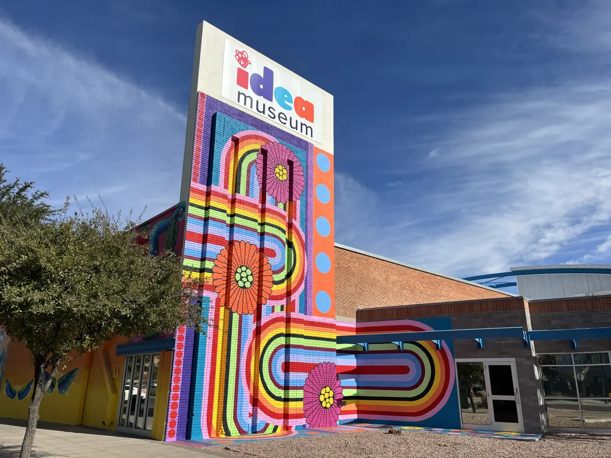 “Bright Color Arches With Flowers” Mural by Kyllan Maney