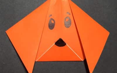 Make an origami dog