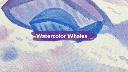 Watercolor Whales
