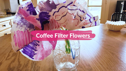 Coffee filter flowers